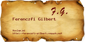 Ferenczfi Gilbert névjegykártya